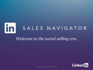 using LinkedIn sales navigator